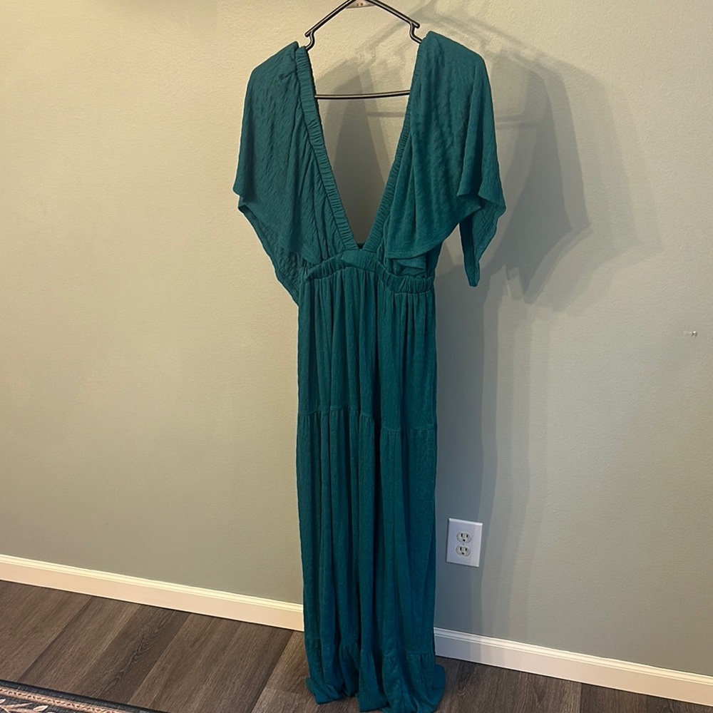 FP Beach Teal Maxi Dress